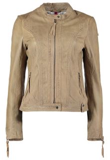 Milestone   LEILE   Leather jacket   beige
