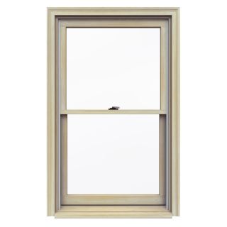 JELD WEN 32 1/8 in x 53 1/4 in Premium Series Wood Double Pane New Construction Double Hung Window