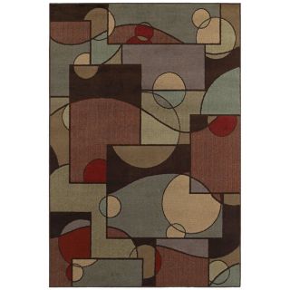Shaw Living Contempo 7 ft 9 in x 10 ft 10 in Rectangular Multicolor Geometric Area Rug
