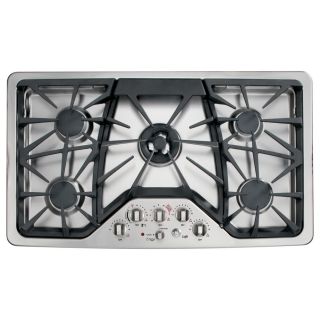 GE Cafe 5 Burner Gas Cooktop (Stainless) (Common 36 in; Actual 36 in)