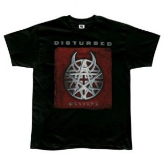 Disturbed   Mens Believe T shirt X large Black Music Fan T Shirts Clothing