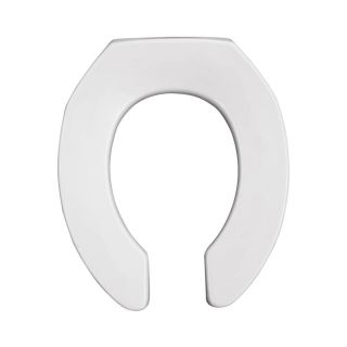 Bemis Commercial White Plastic Round Toilet Seat