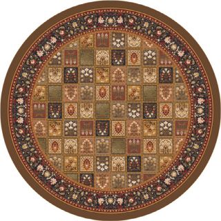 Milliken Pristina 7 ft 7 in x  7 ft 7 in Round Brown Transitional Area Rug