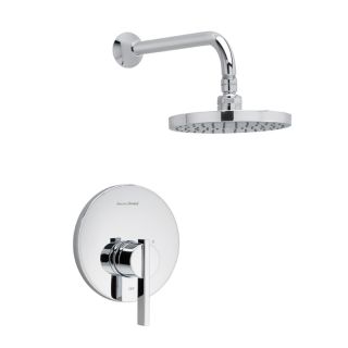 American Standard Berwick Polished Chrome 1 Handle Shower Faucet Trim Kit with Rain Showerhead