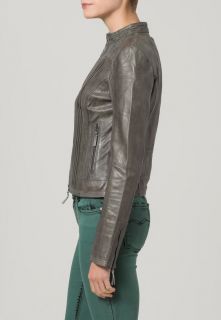 Tom Tailor Leather jacket   silver