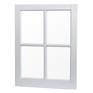 Project Source 22 1/4 in x 29 1/4 in Barn Sash Series White Vinyl Single Pane Rectangle Replacement Utility Barn Sash Fixed Picture Window