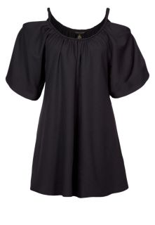 House of Deréon   FLOWY PEEKABOO SHOULDER TUNIC   Tunic   black