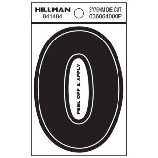 The Hillman Group 3 in Number 0 Sign
