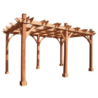 Outdoor Living Today 13.5 x 17.5 x 9 Natural Western Red Cedar Wood Gazebo