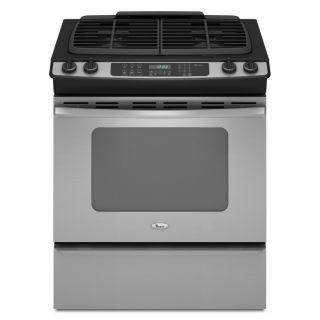 Whirlpool 30 in 4.5 cu ft Self Cleaning Slide In Convection Gas Range (Stainless Steel)