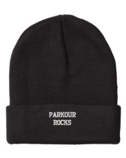 Fastasticdeal Parkour Rocks Embroidered Beanie Cap Clothing