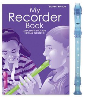 Yamaha Blue Recorder Pack with My Recorder Book/CD by Sandy Feldstein Musical Instruments
