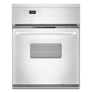 Maytag 24 in Self Cleaning Single Electric Wall Oven (White)
