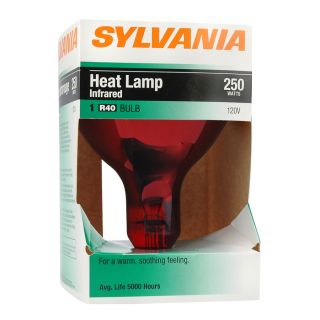 SYLVANIA 250 Watt BR40 Medium Base Red Incandescent Light Bulb