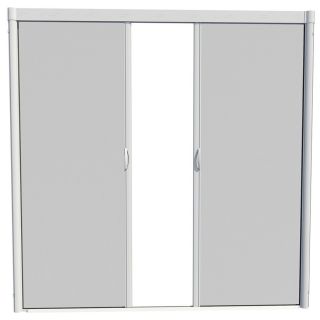 LARSON 96 in x 91 in White Retractable Screen Door