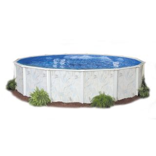 Embassy PoolCo Lakeshore 15 ft x 10 ft x 52 in Oval Above Ground Pool