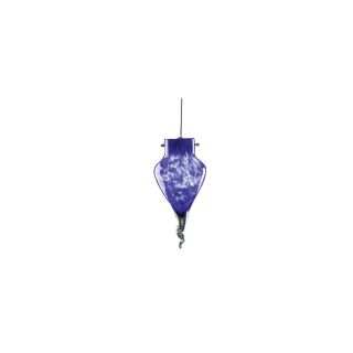 PLC Lighting Icicle Drop 3.125 in W Satin Nickel Mini Pendant Light with Tiffany Style Shade