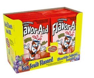 Flavor Aid Drink Mix, Strawberry, 48 Count (Pack of 2)  Powdered Soft Drink Mixes  Grocery & Gourmet Food