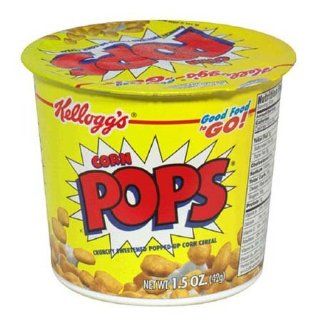 Kellogg's Corn Pops Cereal In A Cup   6 Pack  Chocolate Chip Cookies  Grocery & Gourmet Food