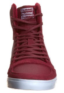 Hummel SLIMMER   High top trainers   red tawny port