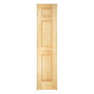 ReliaBilt 6 Panel Solid Core Pine Right Hand Interior Single Prehung Door (Common 80 in x 18 in; Actual 81.72 in x 19.75 in)
