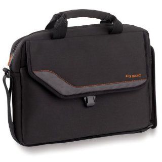 SOLO Vector Collection Laptop Slim Brief Case Protects Laptops Up To 14.1" (Black with Orange Accents) Computers & Accessories