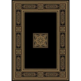 Natco Chateaux 7 ft 10 in x 9 ft 10 in Rectangular Black Transitional Area Rug