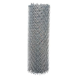 6 ft x 50 ft Uncoated Galvanized Steel 11.5 Gauge Chain Link Fence Fabric