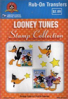 1999 Looney Tunes Stamp Collection (Package Contains 4 Rub On Transfers) 