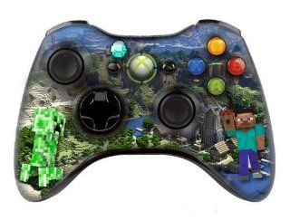 Xbox 360 controller (modded), " Minecraft " skin , Three additional modes (10 Modes Dual Rapid Fire + Fast Aim Mode (quick scope) + Central Button Light) Wireless Original Microsoft controller ,works Best with MW1.2.3 , COD , BATTLEFIELD , HALOCo