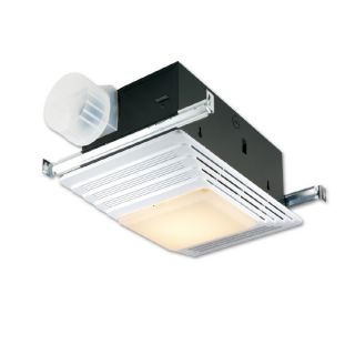 Broan 4.5 Sone 100 CFM White Bathroom Fan with Light