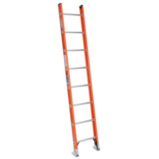 Werner 8 ft Fiberglass 300 lb Type IA Straight Ladder