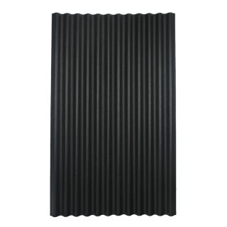 Ondura 79 in x 48 in .125 Gauge Black Corrugated Cellulose Fiber/Asphalt Roof Panel