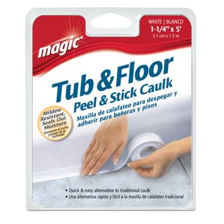 Magic White Tubs and Floors Caulk Strip