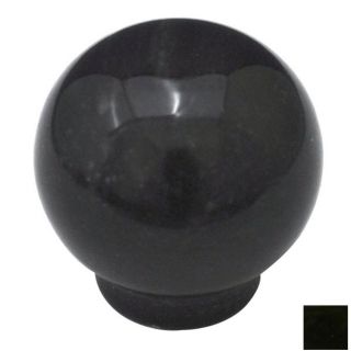 Cal Crystal Marble Black Globe Cabinet Knob