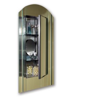 Broan Le Baccarat 35.375 in H x 24 in W Frameless Metal Recessed Medicine Cabinet