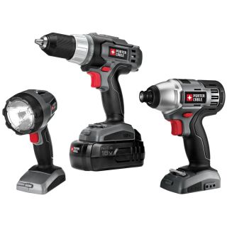 PORTER CABLE 3 Tool 18 Volt Compact Cordless Combo Kit