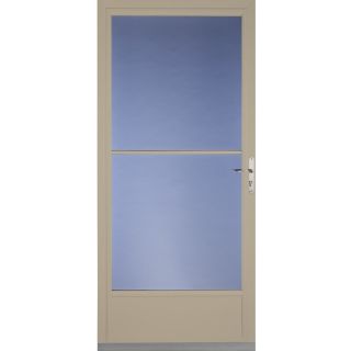 Pella Tan Mid View Tempered Glass Storm Door (Common 81 in x 32 in; Actual 80.78 in x 33 in)