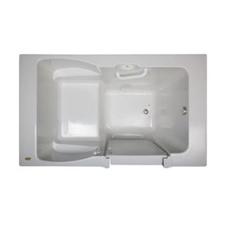 Jacuzzi Finestra 60 in L x 36 in W x 38.5 in H White Rectangular Air Bath
