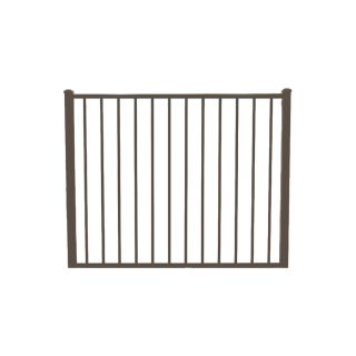 Ironcraft Bronze Powder Coated Aluminum Fence Gate (Common 48 in x 71 in; Actual 48 in x 71 in)