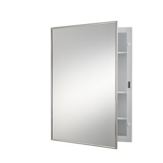 Broan Styleline 24 in H x 18 in W Stainless Steel Metal Recessed Medicine Cabinet