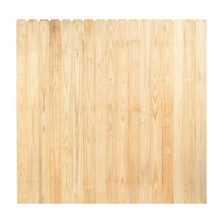 Pine Dog Ear Pressure Treated Wood Fence Privacy Panel (Common 8 ft x 8 ft; Actual 8 ft x 8 ft)