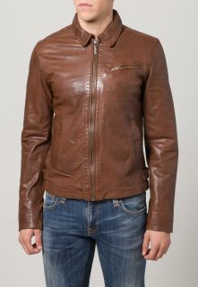 Nudie Jeans ERVIN   Leather jacket   brown