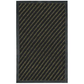 Blue Hawk 36 in x 24 in Black Rectangular Door Mat