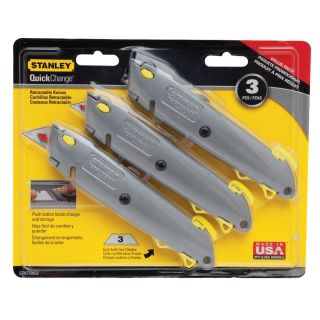 Stanley 3 Pack Quick Change Knives