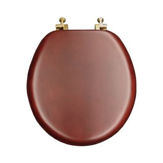Mayfair Natural Reflections Cherry Wood Round Toilet Seat