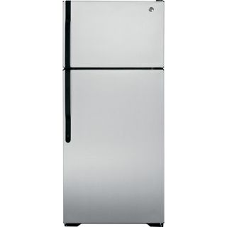GE 16.5 cu ft Top Freezer Refrigerator (Silver Metallic) ENERGY STAR