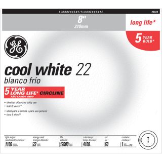 GE 22 Watt Cool White Circline Fluorescent Light Bulb