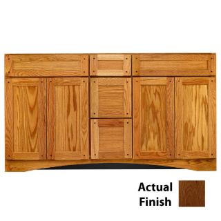 KraftMaid Cottage 60 in x 18 7/8 in Cognac Casual Bathroom Vanity