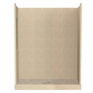 American Bath Factory Panel 86 in H x 30 in W x 60 in L Medium Fiberglass and Plastic Wall Alcove Shower Kit